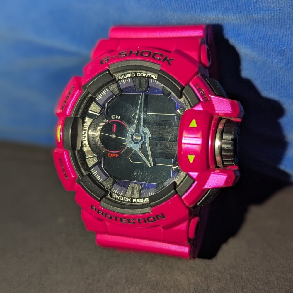 ##ULTRA-RARE/MINT## Casio G-SHOCK G’MIX GBA-400 Unisex Pink Black Digital Watch